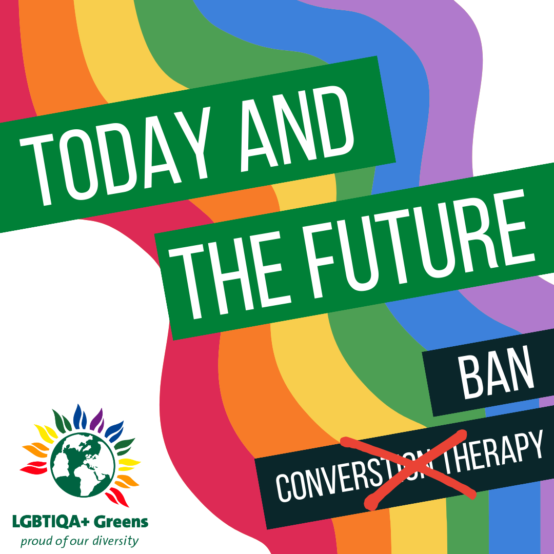 LGBT History month graphic with text saying "today and the future".